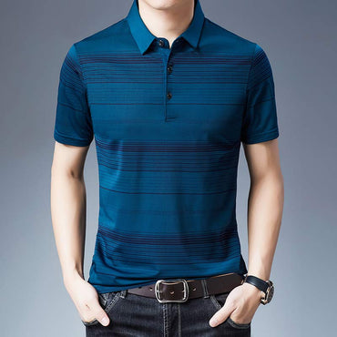 2022 Brand Casual Summer Striped Short Sleeve Polo Shirt Men Poloshirt Jersey Luxury Mens Polos Tee Shirts