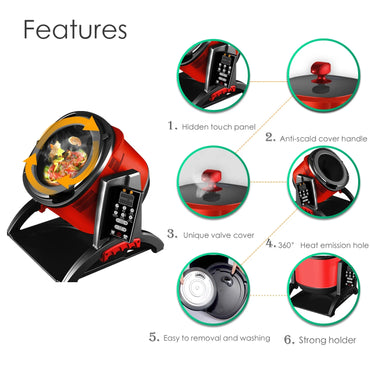 GT6 High End Induction Cooker and Automatic Cooking Machine with workable cooking pot