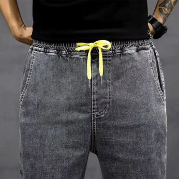 Denim Shorts Men's Summer Loose Thin Breathable Trendy Brand Workwear Handsome Casual Five-point Mid-size Pants