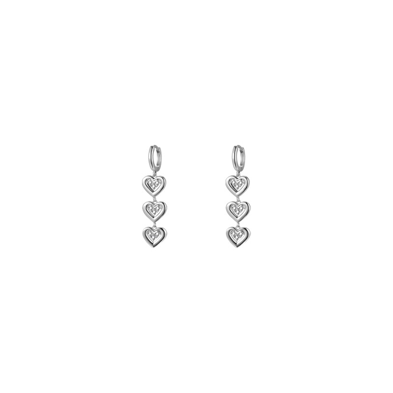 Earrings Retro Temperament Europe and America 2023 New High-quality Purple Earrings Female Exquisite Niche Fashion Stud Earrings