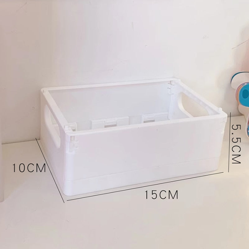 Large Capacity Stackable Storage Bins Double Door Open Save A Space Travel Organizer with Wheels Folding Wardrobe Containers