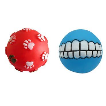 1pcs Diameter 6cm Squeaky Pet Dog Ball Toys for Small Dogs Rubber Chew Puppy Toy