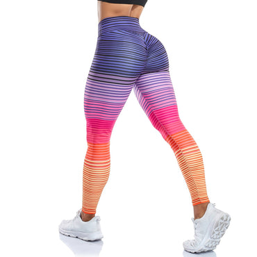 Printed Leggings Fitness Women's Pants Push Up Running Tights Workout Leggins Slim Yoga Pant Gym Clothing High Waist Trousers