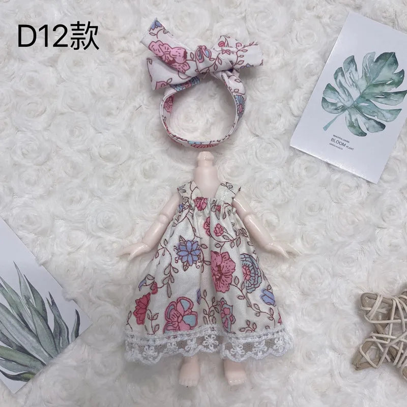 16cm Bjd Doll Clothes High-end Dress Up Can Dress Up Fashion Doll Clothes Skirt Suit Best Gifts for Children DIY Girls Toys