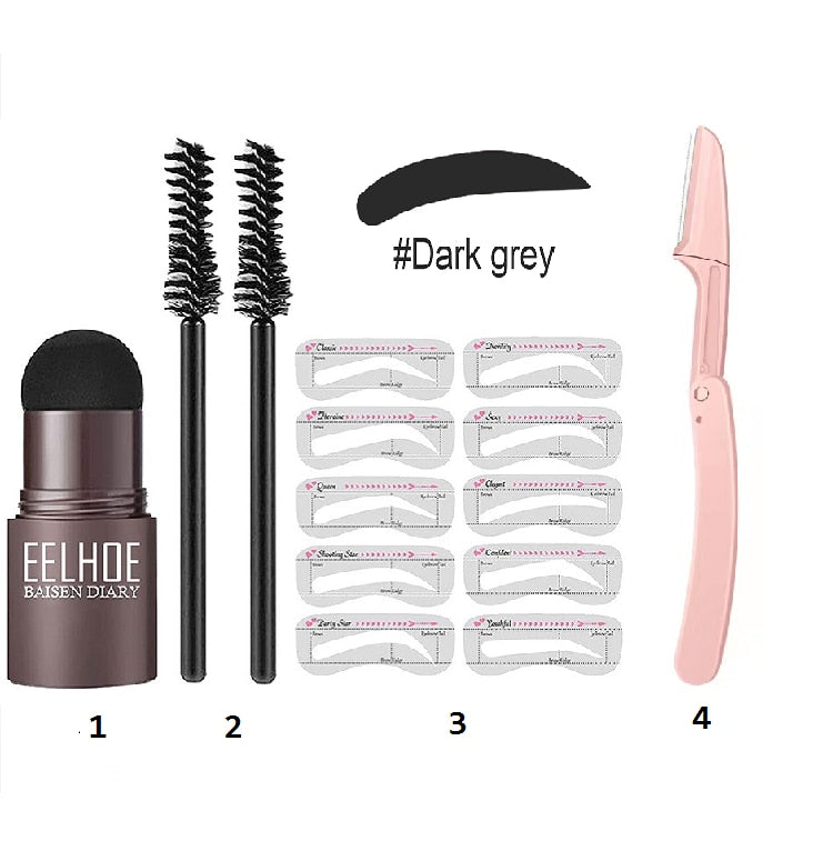 VIP 2023 Professional One Step Eyebrow Stamp Shaping Set Enhancer Waterproof Makeup Beauty Products For Women Eye Brow Templates