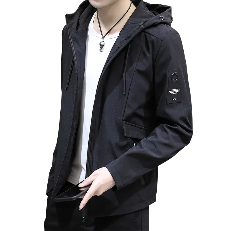 Outdoor Camping Sports Men's Jackets Waterproof Military Hooded Jacket Windbreaker Coat Clothing Overcoat Soft and Fashionable