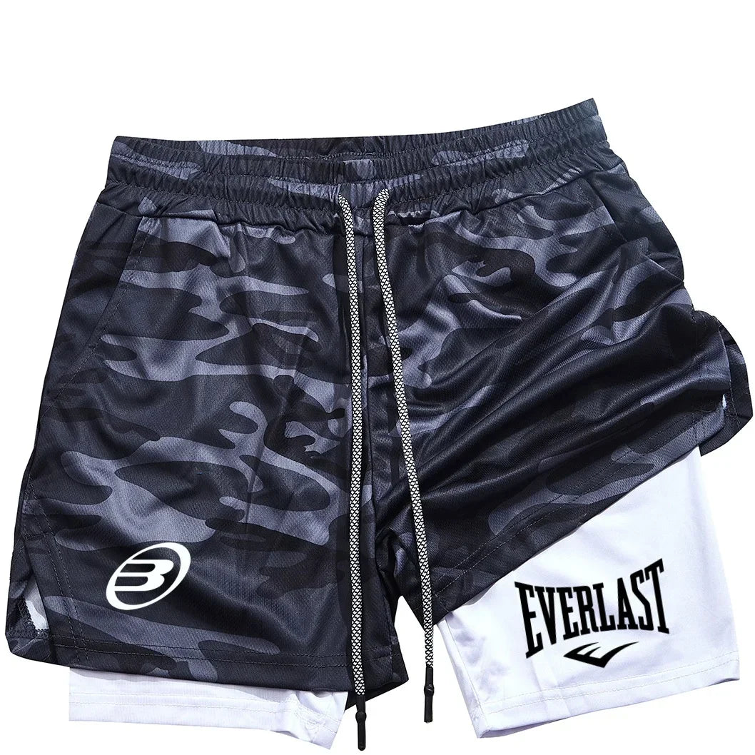 Men's fashionable shorts - Summer comfortable quick-drying sportswear - Men's dual-purpose shorts for fitness and jogging