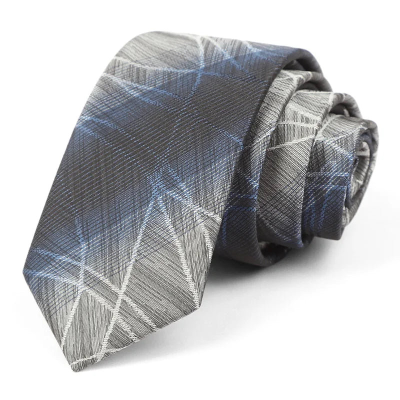 Luxury Skinny 6CM Mens Necktie Ties For Man Striped Plaid Floral Solid Jacquard Ascot Business Party Neck Tie Accssories
