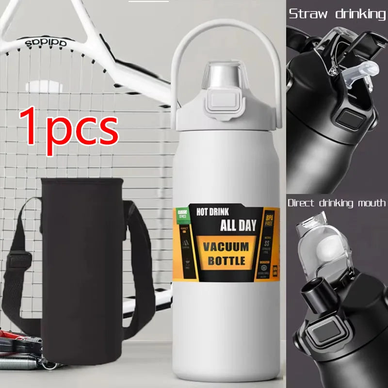 Stainless Steel Thermo Bottle 2.5L Large Capacity Thermo Water Portable 2500ml Vacuum Mug Thermos Insulated Cup 2L Tumbler 84oz