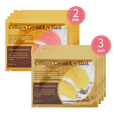 10pcs=5pair Black Collagen Eye Mask Crystal Eyelid Patch Anti Wrinkle Moisture