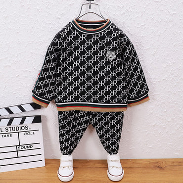 Boys Sets Spring Autumn Baby Kids Sets Cotton Sport Boy Tracksuits Kids Suits Letter T Shirt+Pants 2 Pcs Suit 0-6 Years Wear