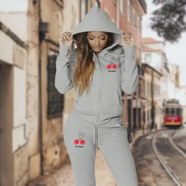 Women's Tracksuit Aesthetic Zipper Cardigan High quality Hoodies Sweatshirts Sweatpantssportwear Woman Pants Sets 2 Piece Suit