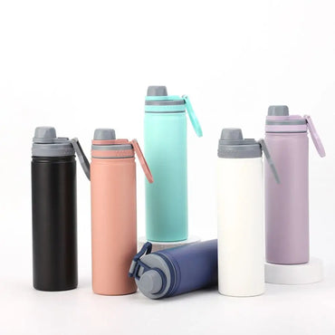 Portable Stainless Steel Vacuum Thermos Cup 750ml Fashion Insulation Cup Large Capacity Minimalist Water Bottle Travel
