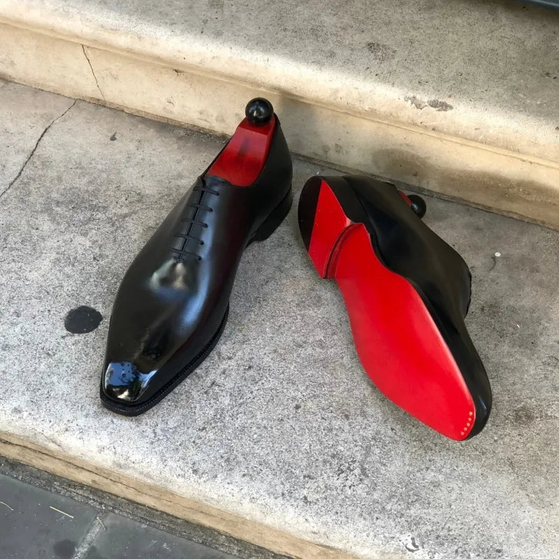 New Red Sole Brogue Shoes Men Black Business Mens Formal Shoes Lace-up Mega Mart Center New Red Sole Brogue Shoes Men Black Business Mens Formal Shoes Lace-up Mega Mart Center