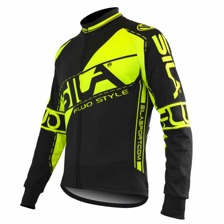 Sila Usa Men's Bike Outdoor Sports Jacket Cashmere Warm Jersey Long Sleeve Winter Jacket Mountain Biking Long Cycling Jersey