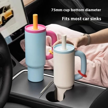 304 Stainless Steel Straw Insulated Ice Cup - Thick, Portable Handle Design for Trendy Hydration 2025 New Female King Cup