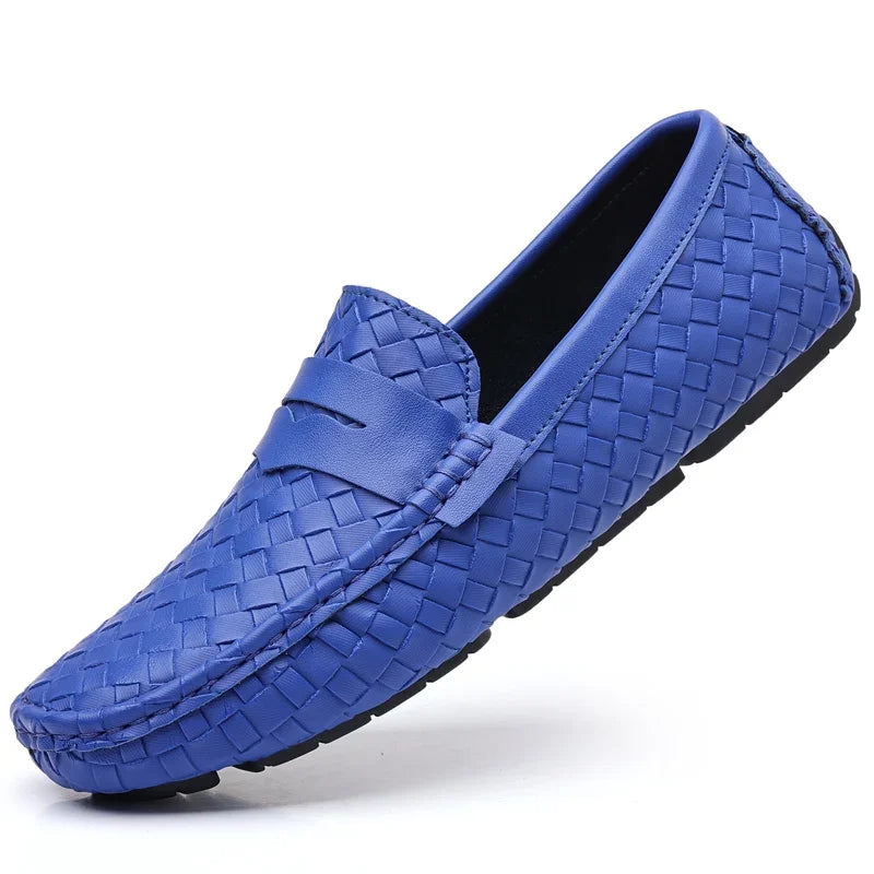 YRZL Loafers for Men 2024 New Handmade Moccasins Men Flats Casual PU Leather Shoes Luxury Comfy Mens Loafers Size 48 ShoesMen