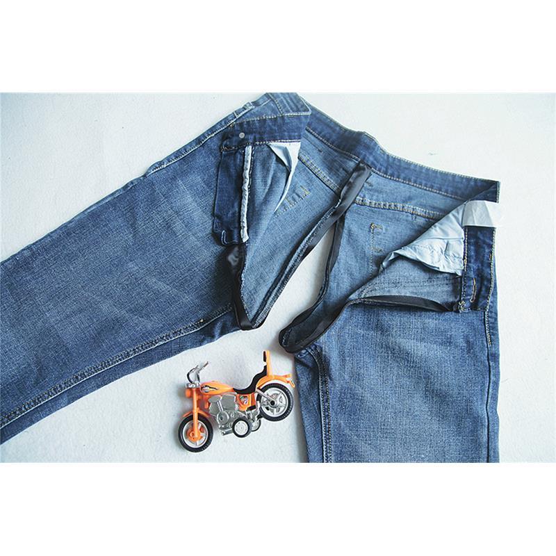 Invisible Zipper Open Crotch Pants Fashion Elastic Ripped Jeans Women Ladies Pants Trousers Sexy Peach Hip Retro Denim Sex Pants