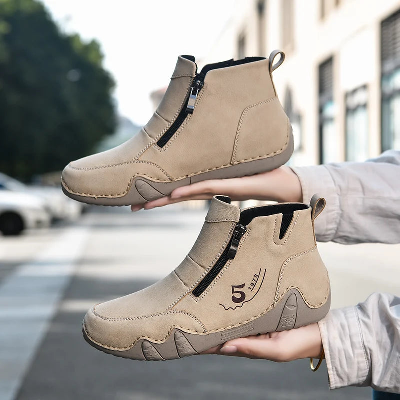 New Spring Women Ankle Boots Outdoor Casual Walking Boots Fashion Comfortable Women's Shoes High Top Autumn Women's Sneakers