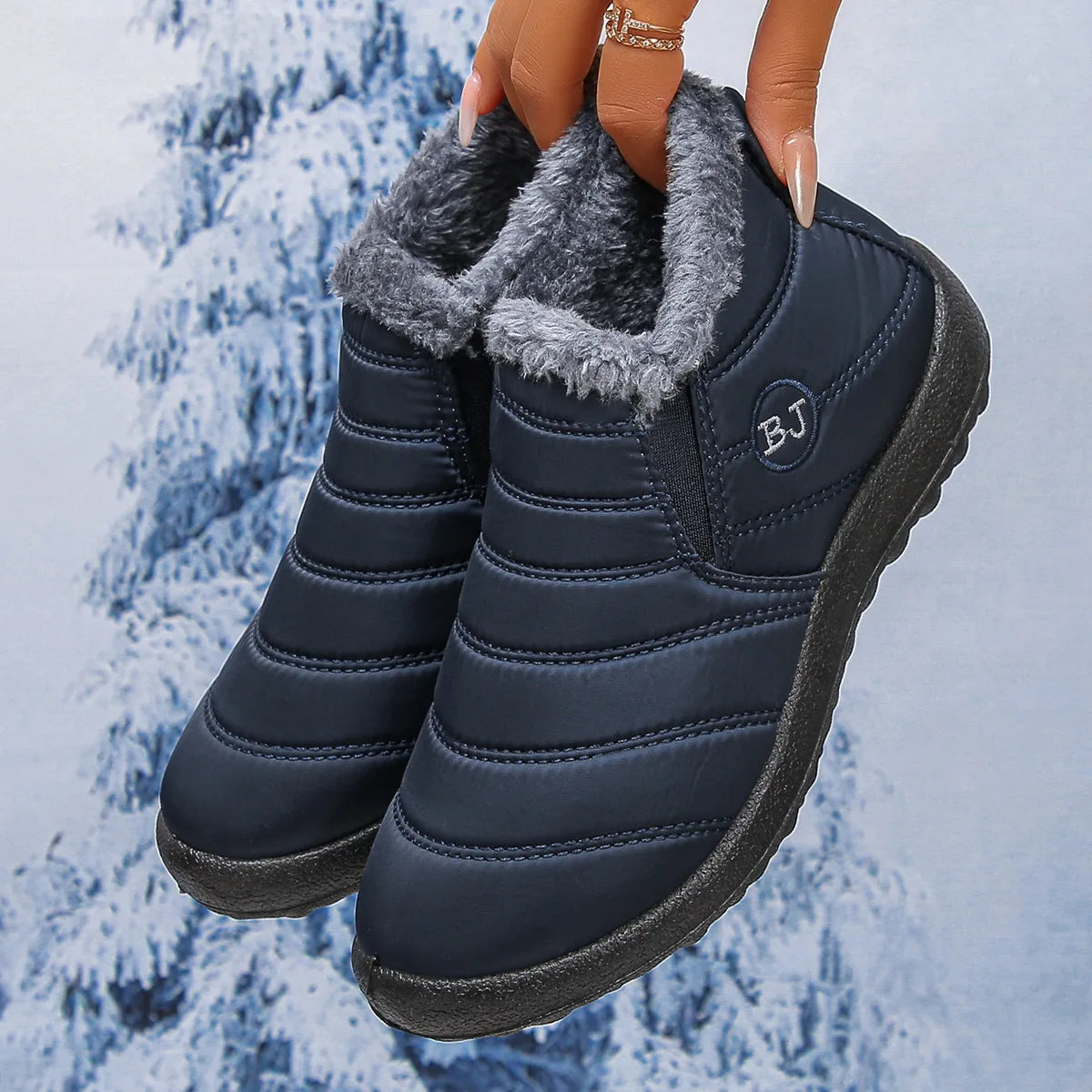 Winter Women'S Shoes New Couple Thickened Warm Cotton Shoes Non-Slip Waterproof Snow Boots Cotton Boots Women'S Summer Shoes