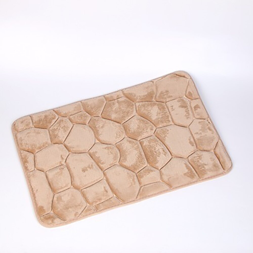 Bathroom Mat Absorbent Bath Carpet Non-slip Pebble Carpets Memory Foam Washable Rug Toilet Floor Mat Shower Carpets Set