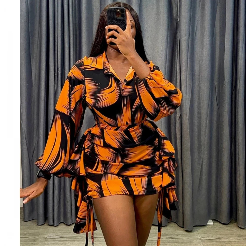 chinese dress ladies 2 Piece Blouse And Skirt Sets African Dresses For Women Nigeria Turkey –  Mega Mart Center