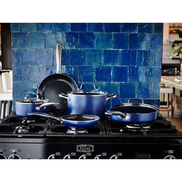 12 Piece Kitchen cooking pots set Ceramic Nonstick Cookware Set, Dishwasher Microwave Safe Frying pans,soup/stock pots