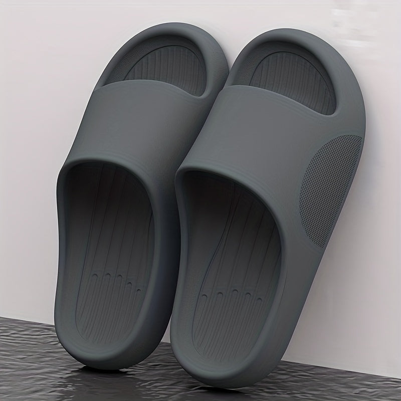 Mens Oversized Slippers - Ultra-Comfort Pillow Sole, Quik-Dry Eva, Odor-Eliminating - Versatile Beach to Home, Non-Slip Sandals