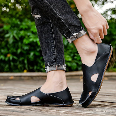 Men's Sandals, Durable Non Slip Outdoor Hiking Trekking Sandals, Comfy Beach Shoes, Spring And Summer