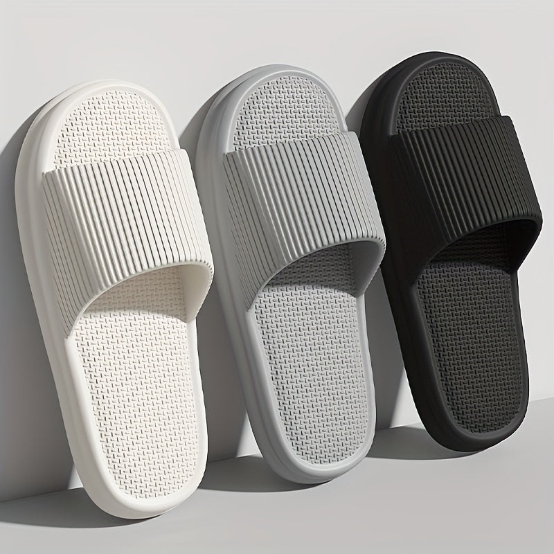 Comfortable EVA Soft Soled Slippers, Non-slip Couple Indoor Home Shower Sandals for Men and Women, Easy to Clean Flip Flops