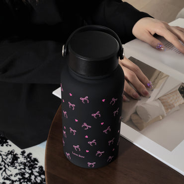 22oz 650ml Insulated Stainless Steel Water Bottle - Sports Water Bottles with Silicone Coating, Double-Wall Thermal Insulation, Leak-Proof Design, Carrying Handle, and Thermal Coffee Cup Function - Ideal for Outdoor Enthusias