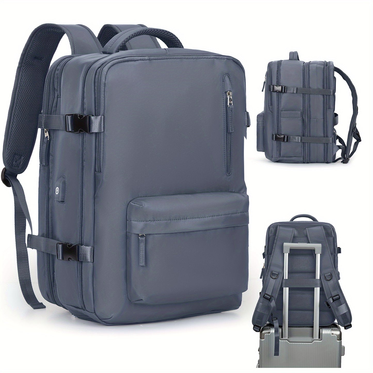 Large Capacity Multifunctional Leisure Backpack for Travel, with Dry Wet Separation Layer and Independent Shoe Compartment, and Anti-Theft Zipper Pocket, Lightweight and Portable, Suitable for Trave