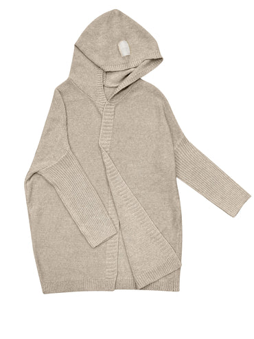 Fall/Winter Cozy Chic Hooded Cardigan - Women's Casual Batwing Sleeve Knit Sweater Coat, 100% Polyester