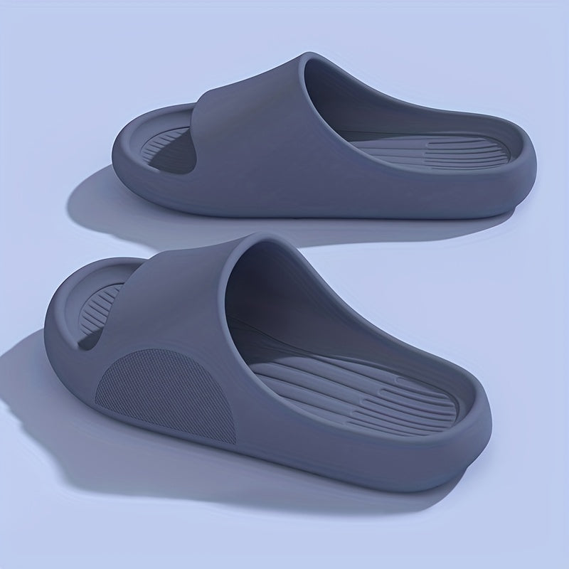 Mens Oversized Slippers - Ultra-Comfort Pillow Sole, Quik-Dry Eva, Odor-Eliminating - Versatile Beach to Home, Non-Slip Sandals