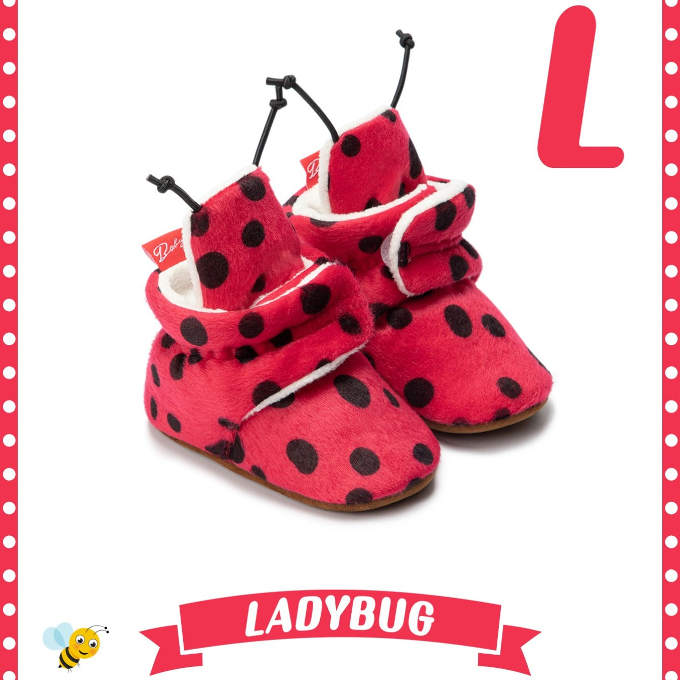 Warm, Cozy Newborn Animal Print Fleece Booties with Non-Slip Soles & Easy Fasten - Autumn/Winter Essential
