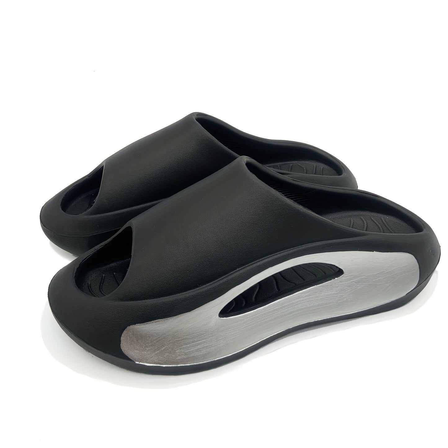 Men's Slippers Anti-collision Design Stepping On Feces Feeling Slippers Men's Bath Home Thickened Sole Heightened Sandals And Slippers Women