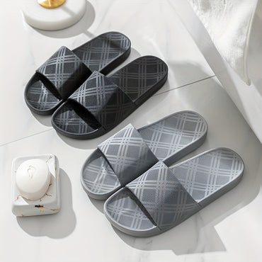 Men's Solid Color Open Toe Breathable Slippers, Comfy Non Slip Casual Durable Soft Sole Lsides, Men's Footwear