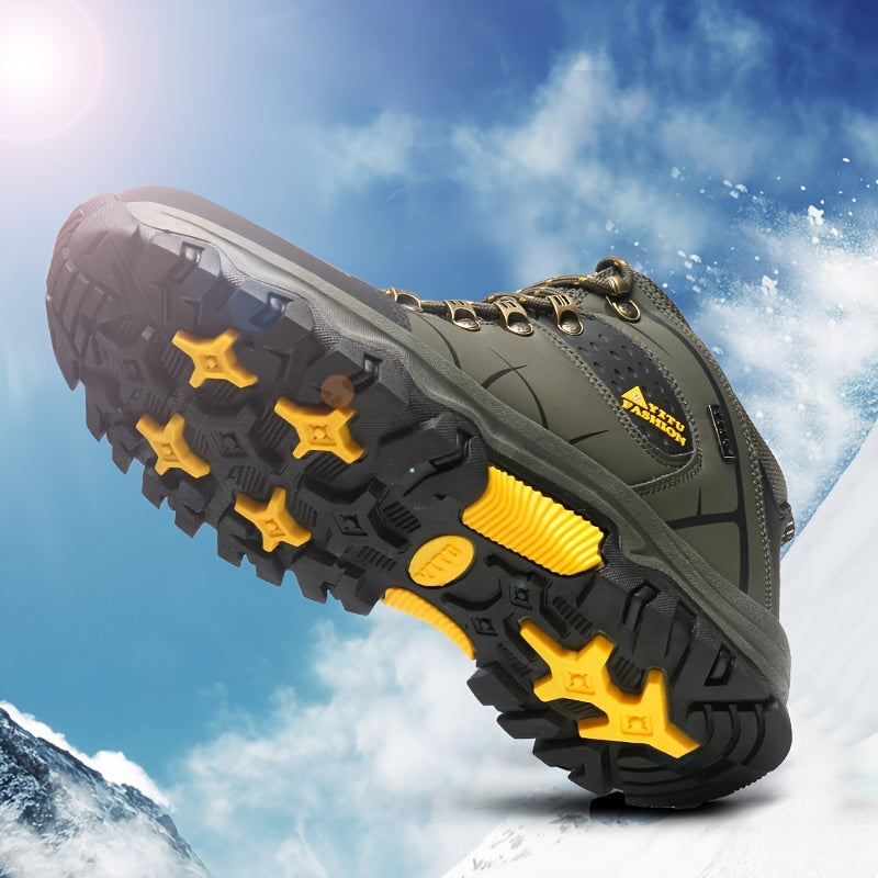 Men's Fashion Hiking Boots, Lightweight Wear-resistant Non-slip Durable Comfortable Boots For Outdoor Hiking Trekking Camping