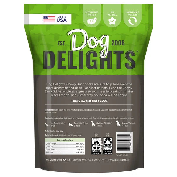 Dog Delights Chewy Duck Sticks, 44 oz