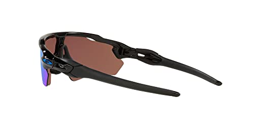 Oakley Youth OJ9001 Radar Ev XS Path Rectangular Sunglasses, Polished Black/Prizm Deep Water Polarized, 31 mm
