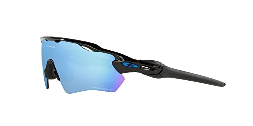 Oakley Youth OJ9001 Radar Ev XS Path Rectangular Sunglasses, Polished Black/Prizm Deep Water Polarized, 31 mm