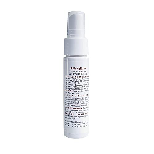 Sprayology AllergEase - Oral Allergy Spray - Homeopathic Allergy Relief | Gluten-Free | All Natural | Lactose Free | 30 Day Supply (1.38 fl oz)