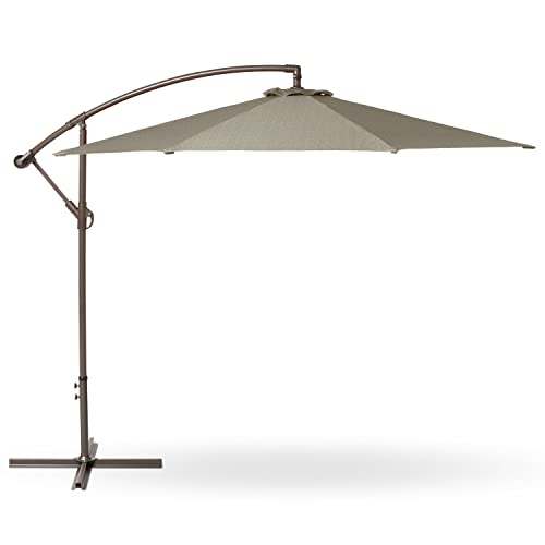 Duck Covers Classic Accessories DUCN2 Weekend Patio Cantilever Umbrella, 10 Foot, Moon Rock
