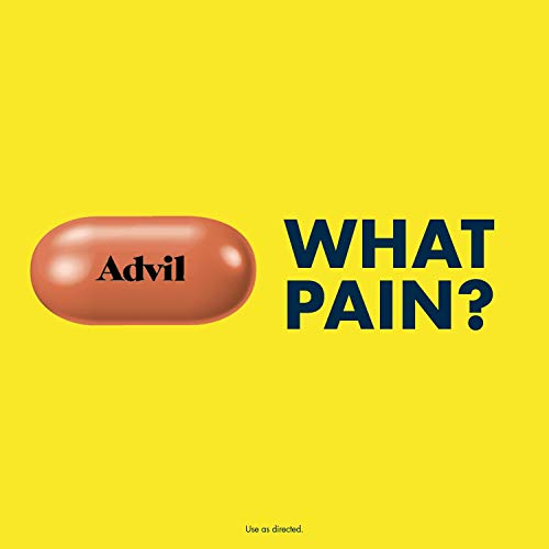 Advil Pain Reliever and Fever Reducer, Pain Relief Medicine with Ibuprofen 200mg for Headache, Backache, Menstrual Pain and Joint Pain Relief - 100 Coated Caplets