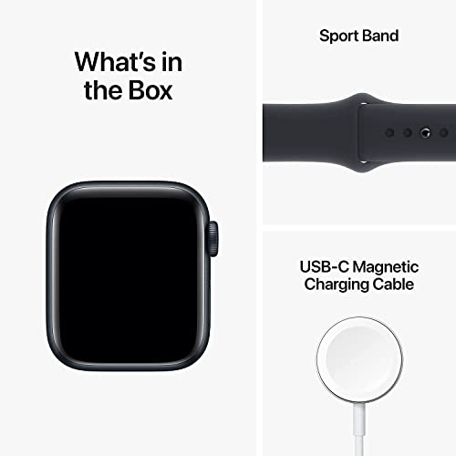 Apple Watch SE (2nd Gen) (GPS + Cellular, 44mm) - Midnight Aluminum Case with Midnight Sport Band, M/L (Refurbished)
