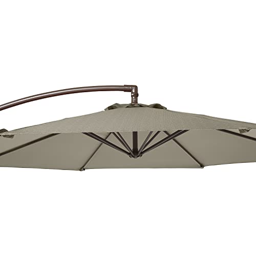 Duck Covers Classic Accessories DUCN2 Weekend Patio Cantilever Umbrella, 10 Foot, Moon Rock