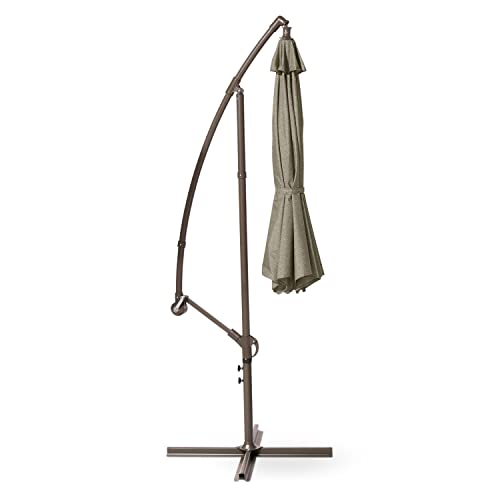 Duck Covers Classic Accessories DUCN2 Weekend Patio Cantilever Umbrella, 10 Foot, Moon Rock