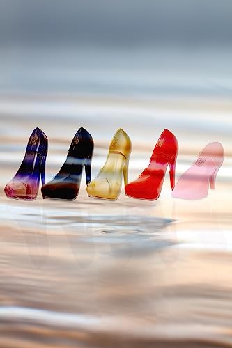 META-BOSEM 5-Pc Set Perfume Collection for Women Girl's High Heel Shoe Shaped Fancy Bottle Fragrance, Eau de Parfum Natural Spray - Fresh Feminine Scent (Pack of 5) Each 3.4 Fl Oz, Total 17.0 Fl Oz