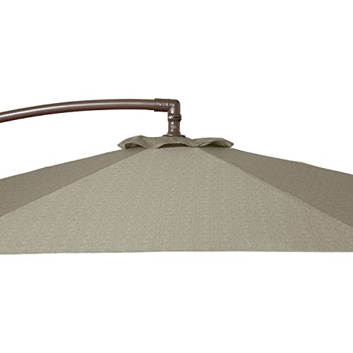 Duck Covers Classic Accessories DUCN2 Weekend Patio Cantilever Umbrella, 10 Foot, Moon Rock