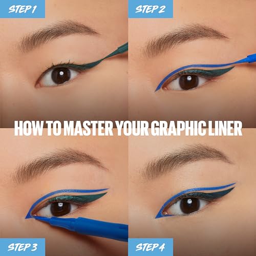 Maybelline New York Eyestudio Master Precise All Day Waterproof Liquid Eyeliner Makeup, Black, 1 Count